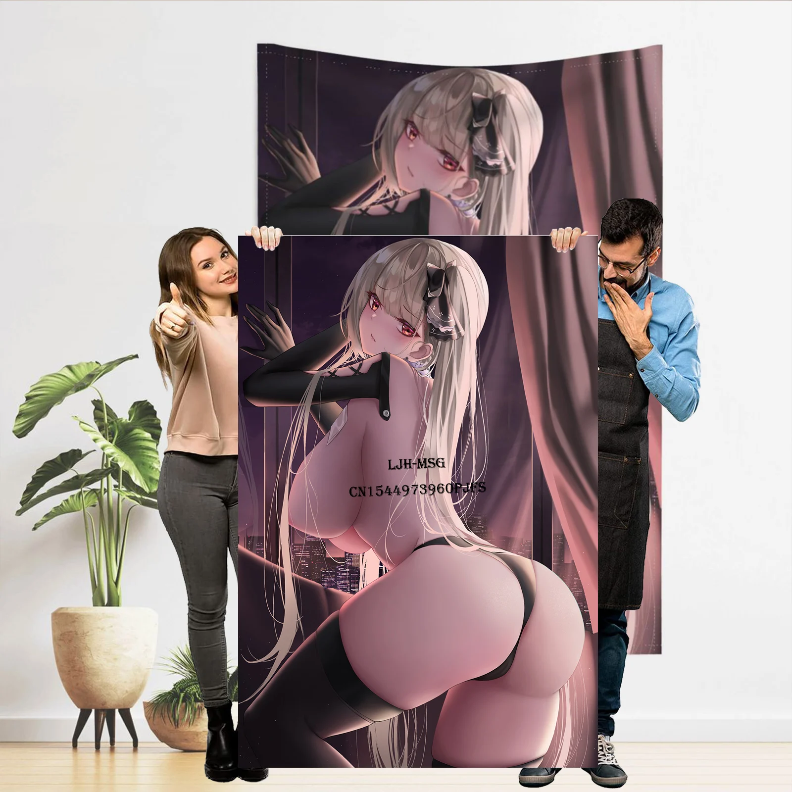 

Hentai Anime Tapestry Huge Breat Belle Poster Tapestries Azur Lane Wall Hanging Sexy Adult Tapestries H Doujinshi Merch Stuff