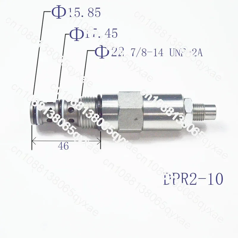 Резьбовая вставка прямое снижение давления и рельефный клапан