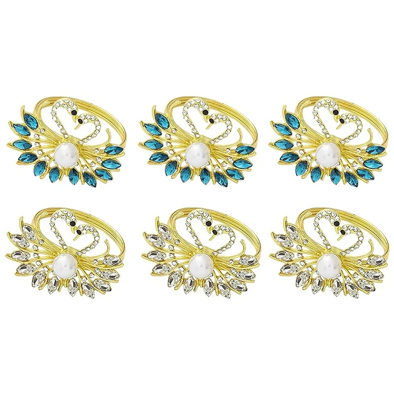 

Napkin Ring,Heart-Shaped Swan Napkin Ring Holder for Wedding Party Holiday Banquet Christmas Serviette Buckles Decor