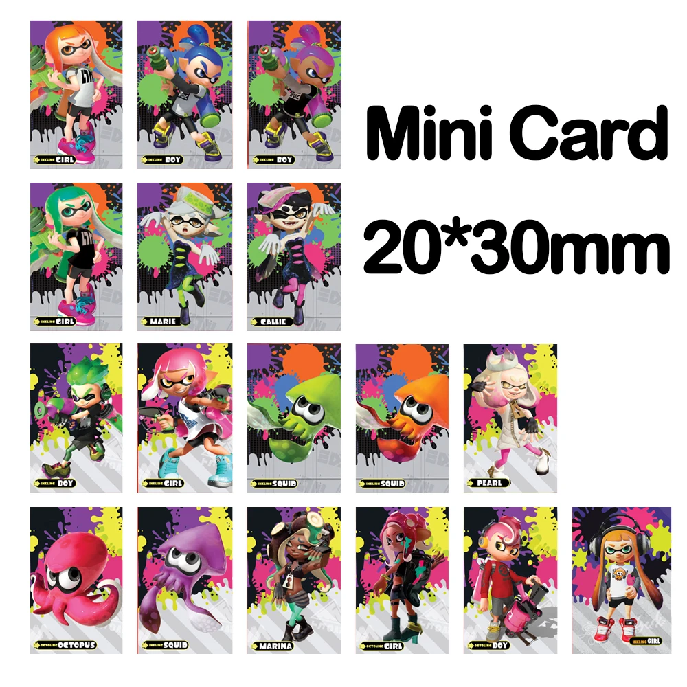 

17in1 Splatoon 1 2 3 Splatoon NFC Mini Amiibo Card Mini Card