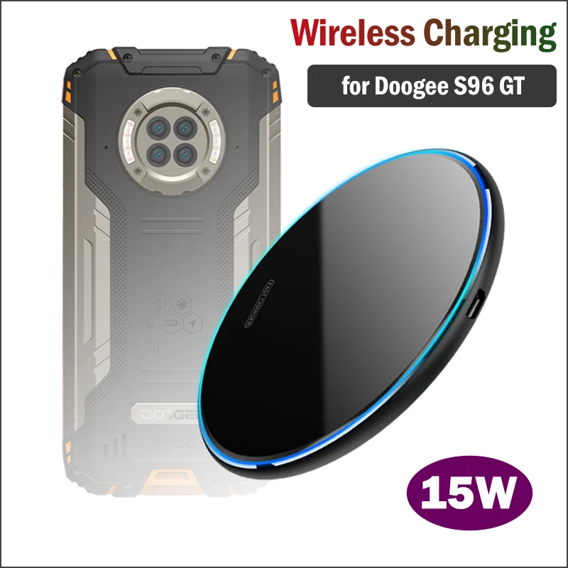 

15 Вт быстрая Qi Беспроводная зарядка Для DOOGEE S96 GT прочная Беспроводная зарядка для телефона автомобильное зарядное устройство Подставка Для Doogee S96 GT автомобильный держатель