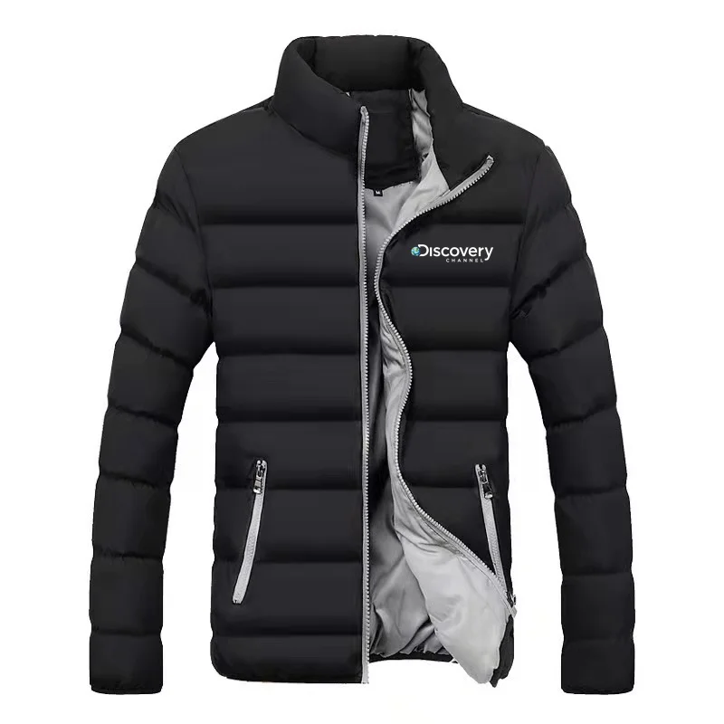 

Discovery New Winter Jacket Men's Fashion Stand Collar Men's Parker Jacket Men's Zipper Padded Jacket Men's Winter Jacket