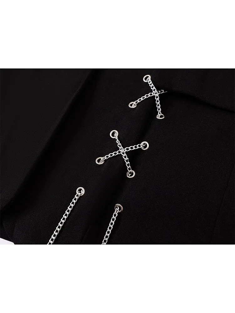 Женский Готический блейзер в стиле Харадзюку utumn куртка темной академии пальто