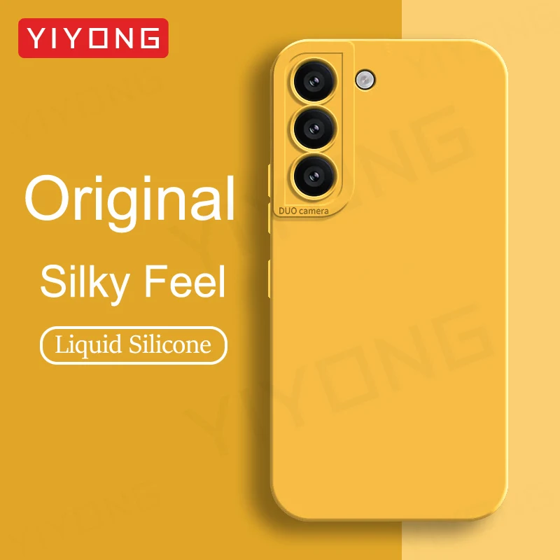Фото Чехол YIYONG Square Liquid Silicone Soft Cover для Samsung Galaxy S22 S25 Ultra S23 S24 Plus S22+ S23+ S24+ S25+ Чехлы для телефонов №1