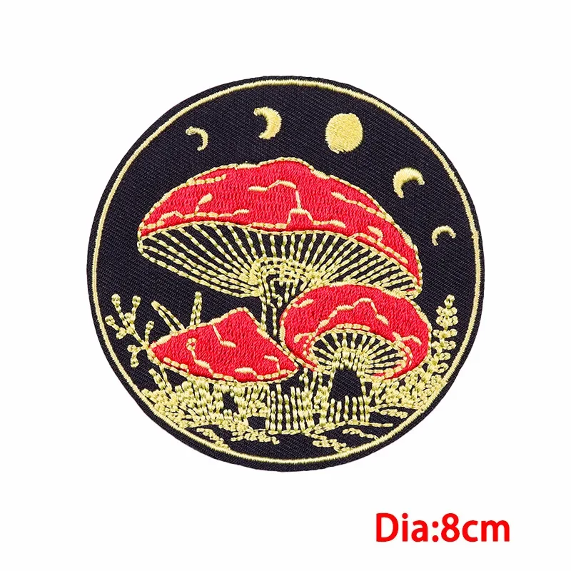 Iron On Patches for Clothes Tarot Clothing Stickers Fabric Sewing Embroidered Patch Thermal Adhesive Applique Fusible Badges