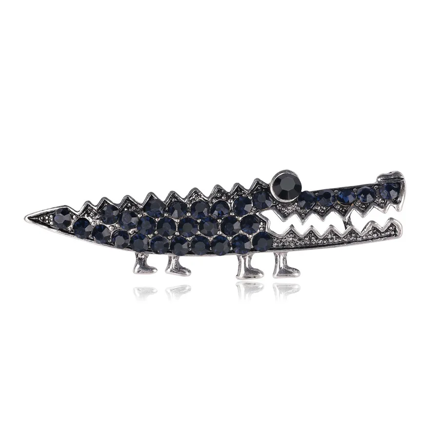 

Women Brooches Cute Simple Alloy Retro Crocodile Brooch Pin for Girl Fashion Jewelry Suit Accessories