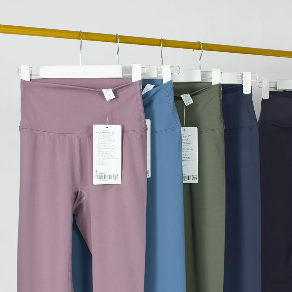 Luluwomen Sport Leggings Yoga Leggings Women No T Line Sport Running Align Pant Elastic High Waist Breathable Naked Feel Legging