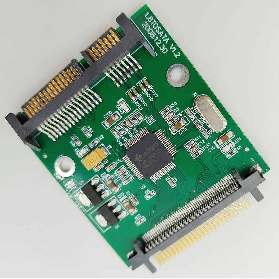 Фото Карта-адаптер для IDE HDD 1.8 дюйма в SATA, плата-конвертер для передачи данных с IDE 1.8 дюйма на SATA №3
