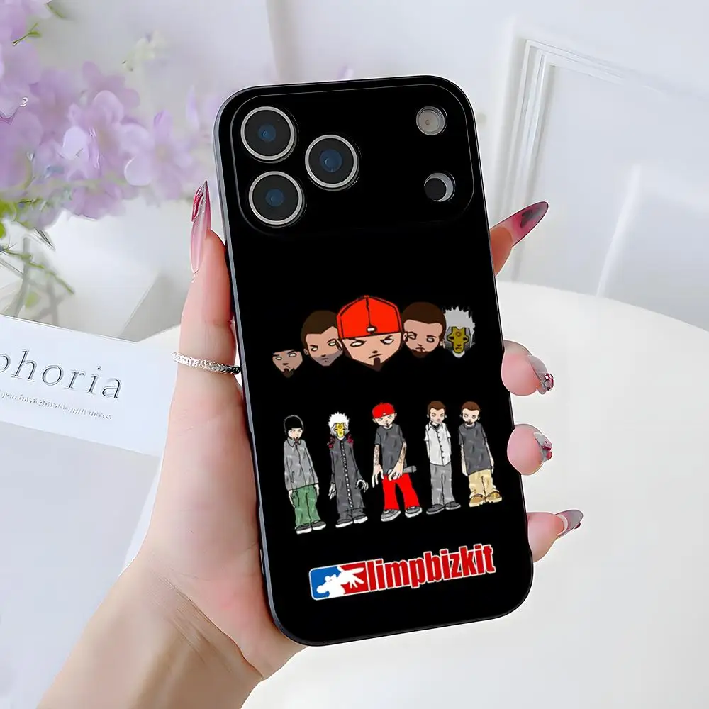 Фото Чехол для телефона Rock Band Limp Bizkit для iPhone 17 Air 16 E Pro Max 15 14 13 Mini 12 Pro 11 Max Plus, черный, мягкий, силиконовый №1