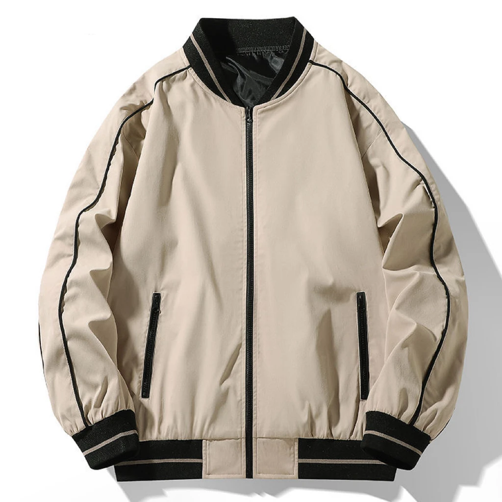 

Весенне-осеннее пальто, мужская Тонкая куртка, Повседневная Корейская версия модной мужской бейсбольной формы