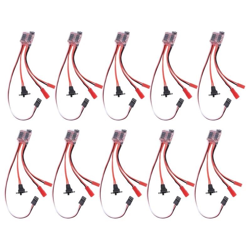 

10X 20A Bustophedon ESC щеточный контроллер скорости для радиоуправляемого автомобиля грузовика лодки