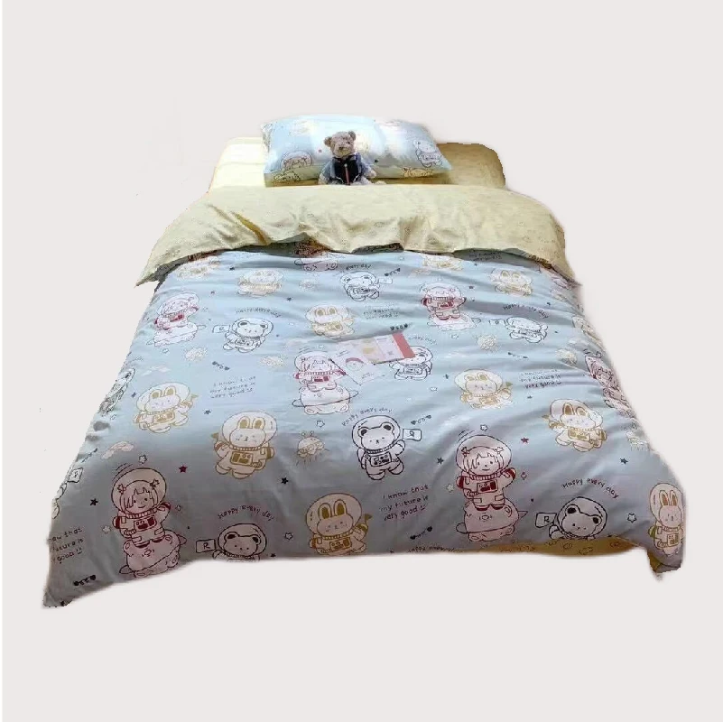 3 Piecs Children Bedding Set Duvet Cover 150x200cm Bed Sheet Pillowcase 100% Cotton Cars Printed All Seasons Baby Bedding Set
