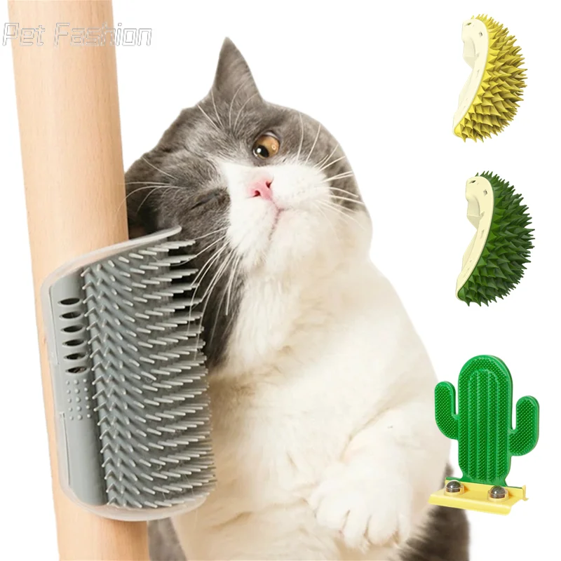 Massage Comb Pet Comb Removable Cat Corner Scratching Rubbing Brush Pet Hair Removal Pet Grooming Cleaning Supplies Scratcher