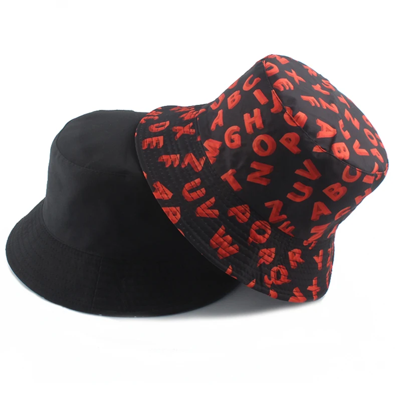 

Summer Letter Print Bucket Hats For Women Men Fashion Hip Hop Sun Visor Hat Fisherman Cap Boy Girls Panama Gorros
