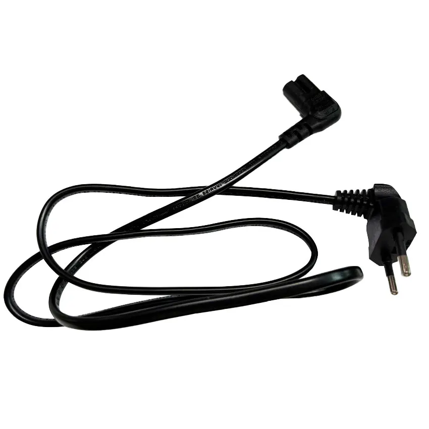 C7 90-градусный угловой шнур питания переменного тока для Samsung Philips Sony LED TV EU Schuko CEE7/16