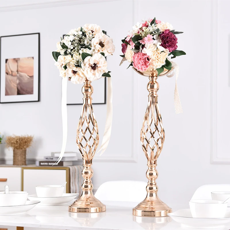 

Серебряная/Золотая модная винтажная Кованая подставка для цветов ходунки Свадебный дисплей цветочный горшок праздничное украшение для ве...