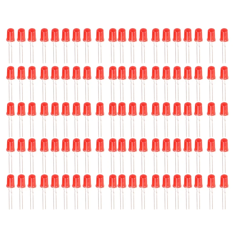 

1000PCS Short Leg Edge Light Emitting Diode F5/5M In-Line Red