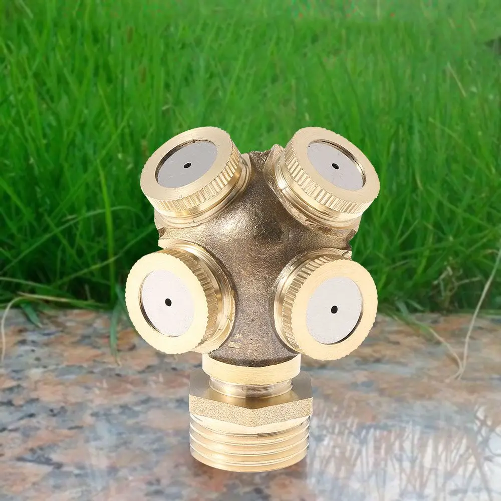 

1/2" Durable Outer thread Hose Connector Water Sprinklers Heads Fitting Nebulizer Misting Nozzle Spray Brass