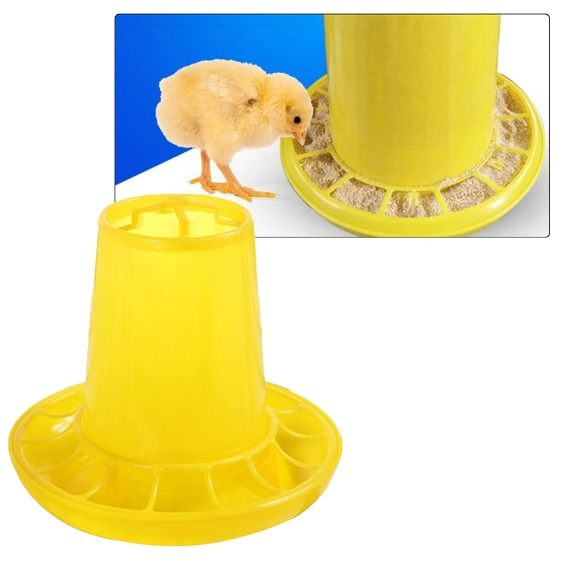 

Chicken Feeders Plastic Automatic Poultry Food Containers Dispenser for Chicks Birds Pigeons Quails Easy to Fill