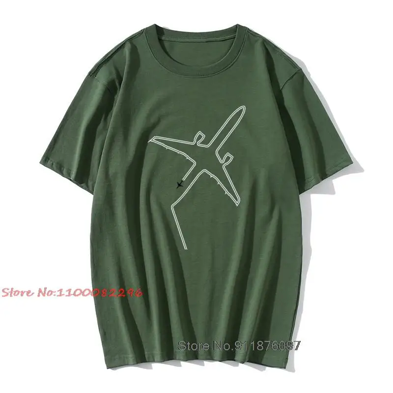 

Oversized Men T-shirt Air Plane Print Tshirt Cotton T Shirt Contrails Slight Delay Gift Father Day Red Tees Tees L