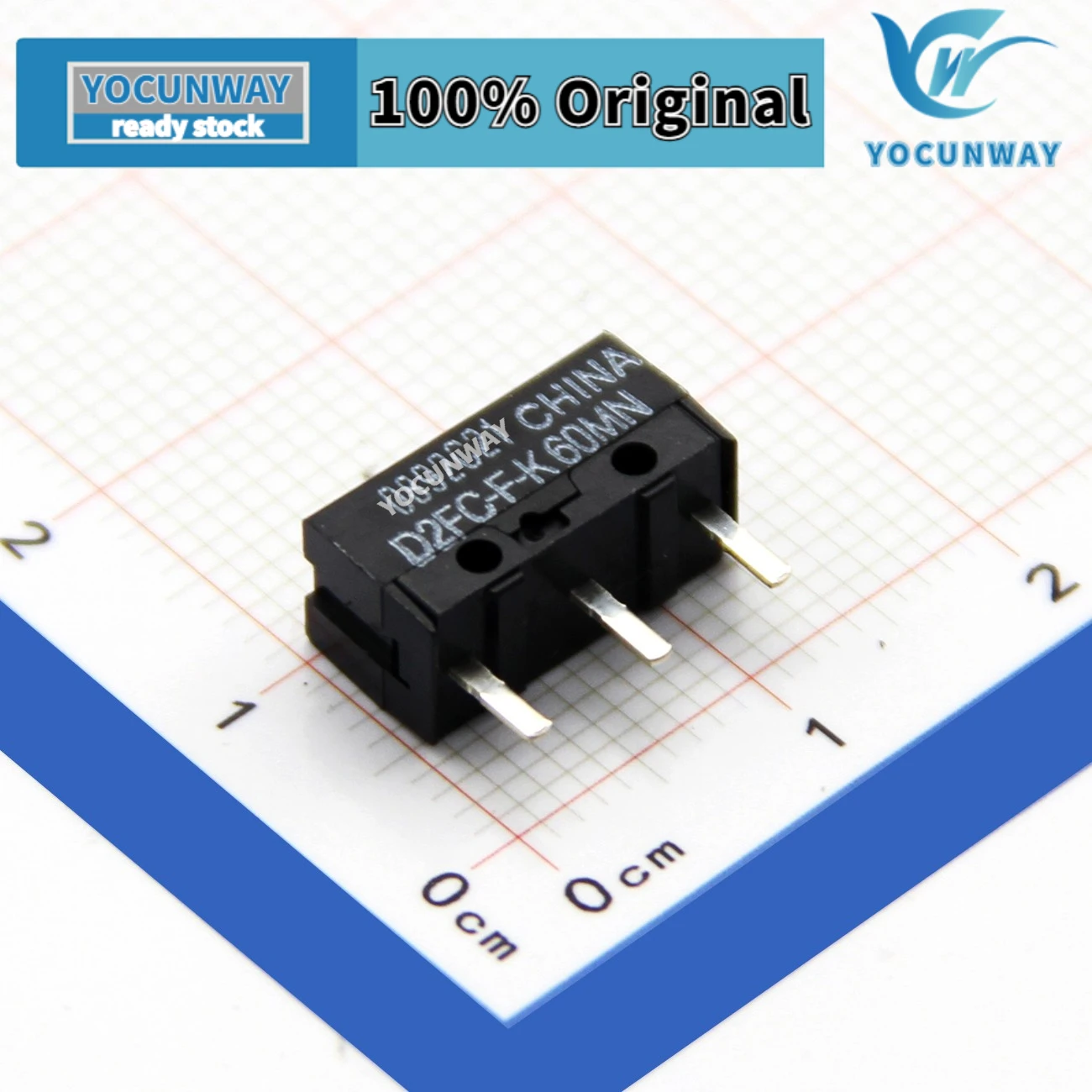 D2FC-F-K 60MN новый оригинальный микропереключатель мыши Ouble Dragon Япония красный точечный концевой переключатель