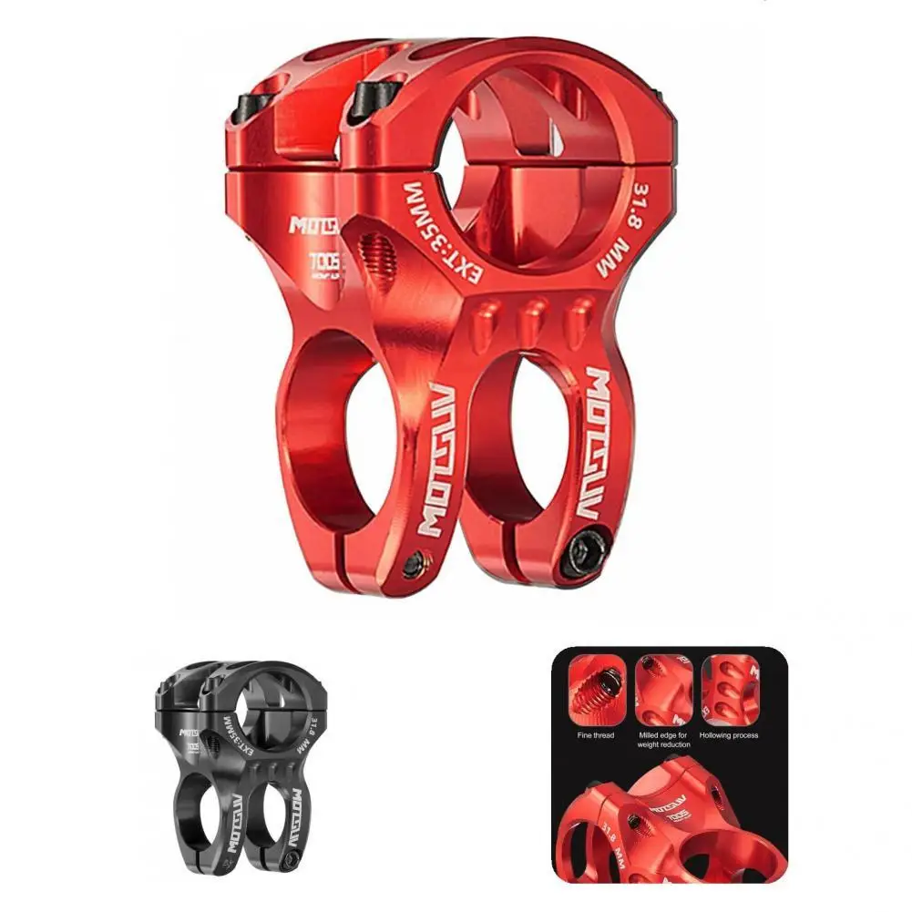 

Stable Black/Red Sturdy Ultra-light Handlebar Stem for Downhill Bikes
