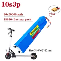 36v 20ah 18650 rechargeable lithium battery pack 10s3p 500w high power for modified bikes scooter electric vehiclewith bms xt30