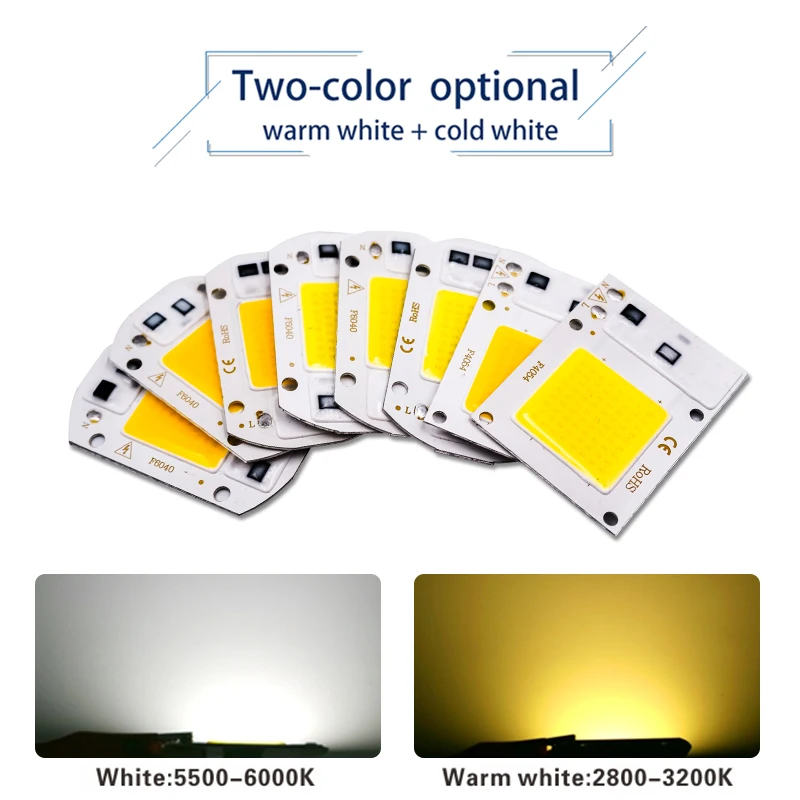 Умный чип COB 10 Вт 20 30 50 110 В переменного тока 220