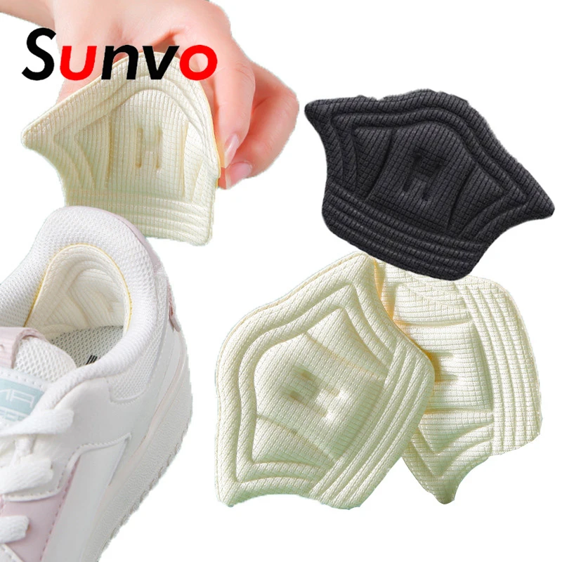 

2Pcs Insoles Patch Heel Pads for Sport Shoes Antiwear Feet Pad Adjustable Size Cushion Insert Insole Heel Protector Back Sticker