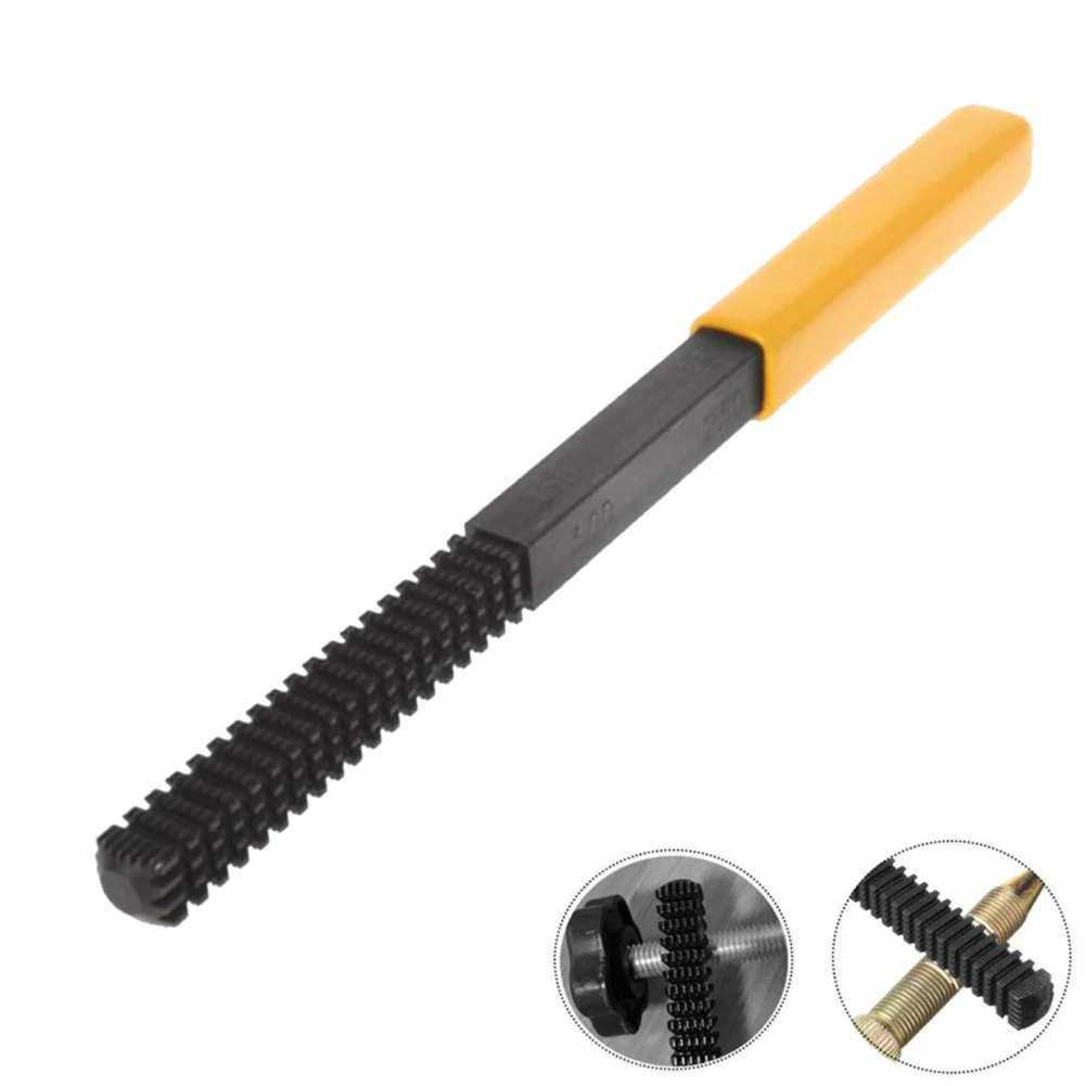 

Metric Thread Repair Restoration Repair File Pitch Clean Damaged Threads 0.75-3mm File Teeth Correction Mini DIY Tools