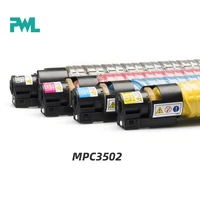 1set4pc mpc3502 3502 color copier compatible toner cartridge for ricoh aficio mpc3002 c3502 printer supplies