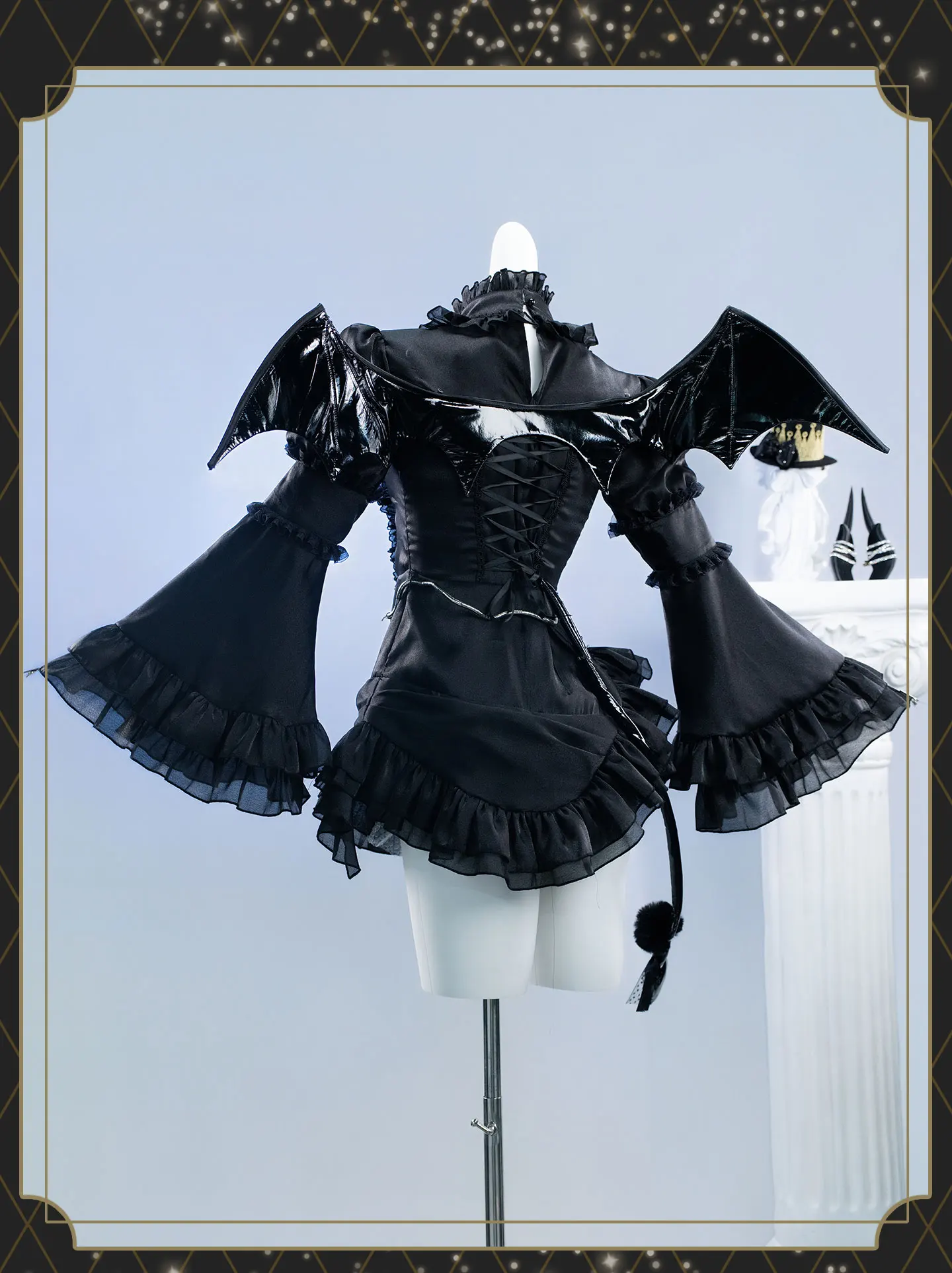 Фото Косплей Мелтрыллис к 10-летию Fate/Grand Order, женский костюм Fate, черное платье для Хэллоуина, женское готическое платье. №2