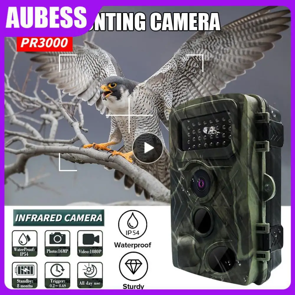 

Video Taking Ip54 Waterproof Pr3000 Night Photo Animal Monitoring Camera Trail Camera 32mp Hunting Camera 1080p Outdoor