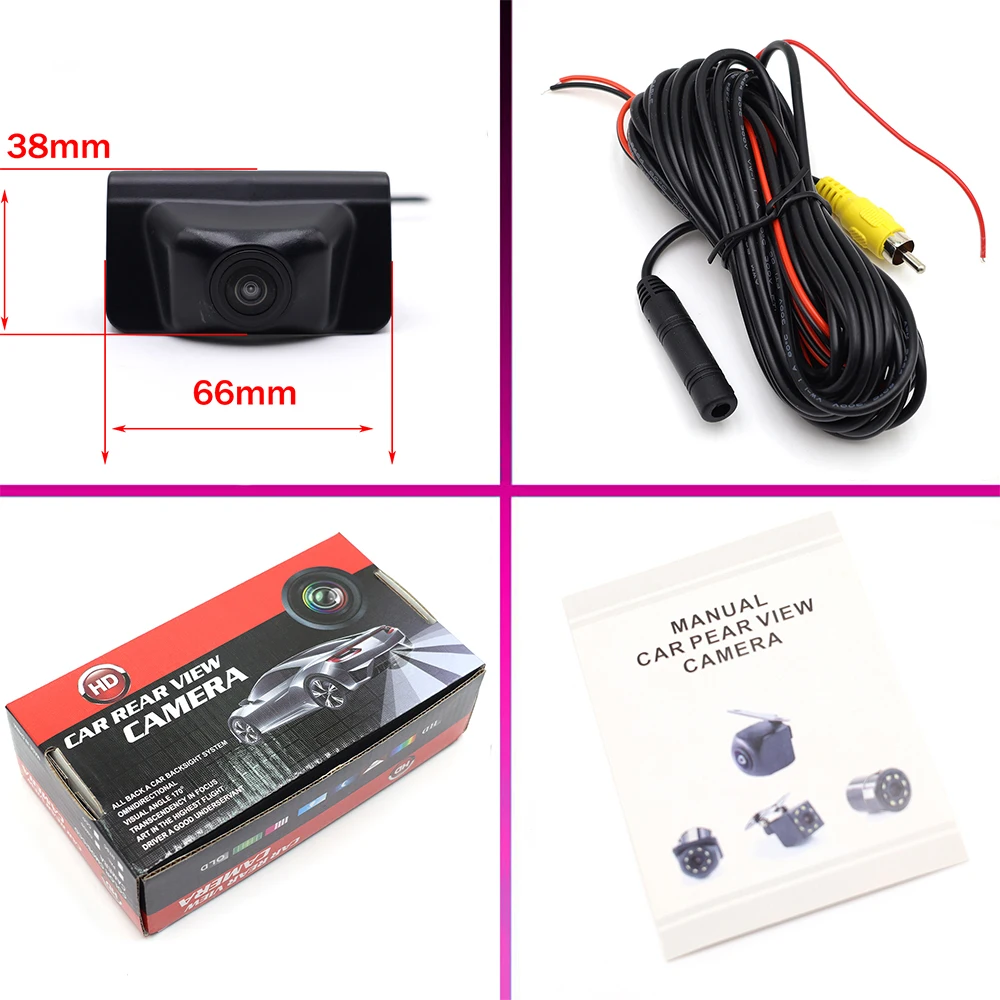 ZJCGO AHD CVBS 1080P 170 ° Автомобильный логотип парковочная камера переднего вида для Cadillac