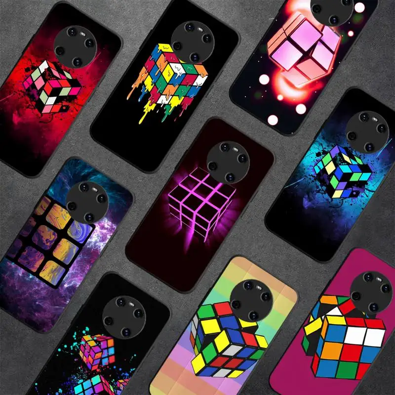 

Rubik's cube Phone Case for Huawei Y 6 9 7 5 8s prime 2019 2018 enjoy 7 plus