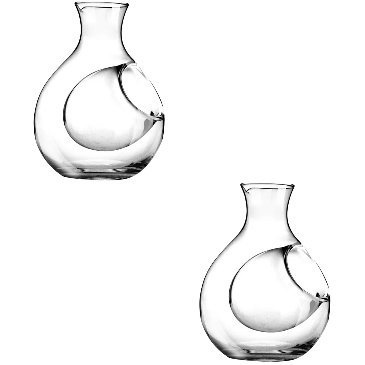 

Decanterglass Sake Pitcher Cold Chilled Server Champagnewhiskey Red Aerator Bourbon Port Crystal