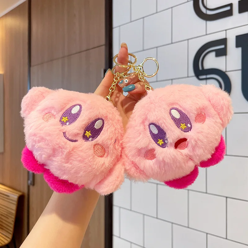 Фото НОВИНКА 2026: Плюшевый брелок-подвеска Kirby Claw Machine, оптовая продажа, мини-кошелек для монет, плюшевая игрушка №1