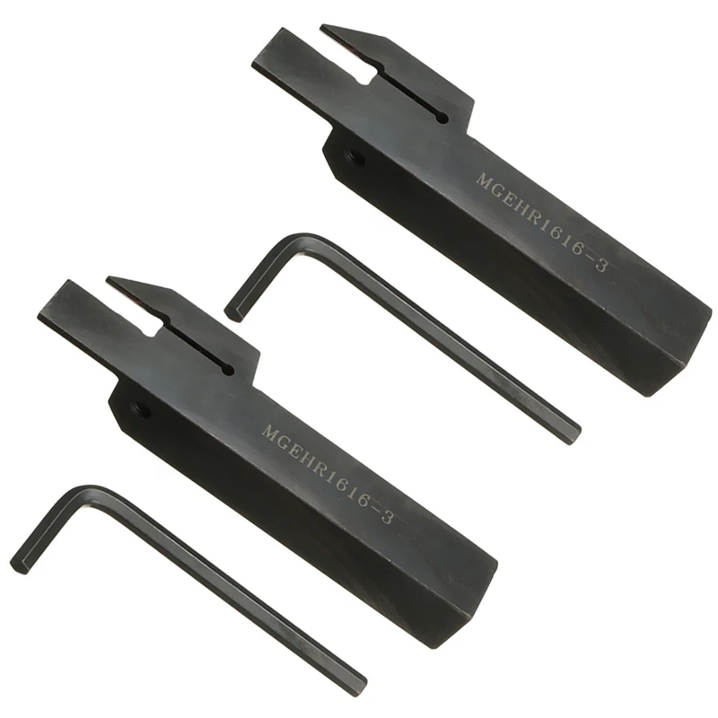 

2X MGEHR1616-3 Lathe Cut Off Grooving Parting Tool Holder For MGMN300 Insert CNC