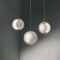 nordic modern creative designer rotating moon metal pendant lights bedroom restaurant led hanging lamp e27 bedside decor lamp