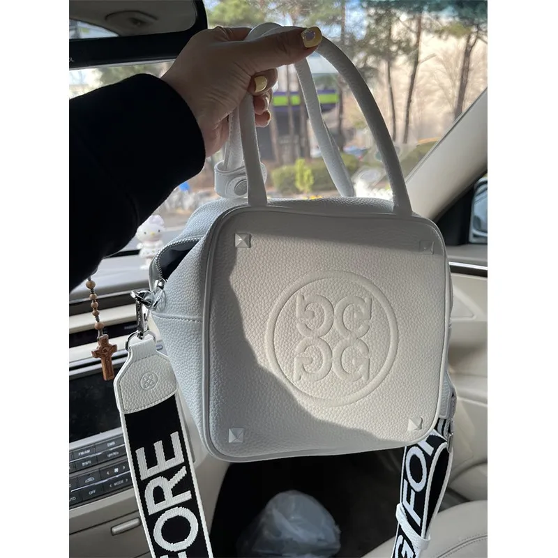 Golf Valuables Pouch, Leather Golf Tee Pouch Closure Golf Ball Tee Handbag Portable Golf Ball Accessories Pouch 