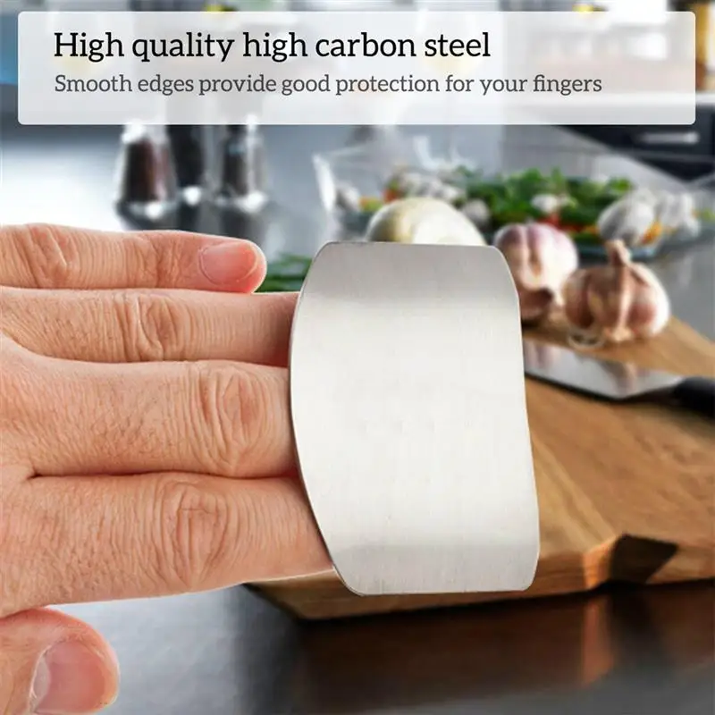 

Fingertip Guard Grating Vegetables Fruits Slicing Protector Anti-Scratching Protection Screen Kitchen Restaurant Safe Tool