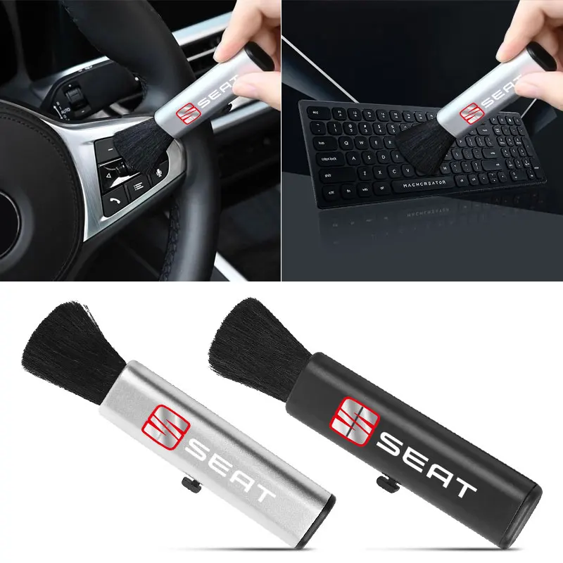 

Car Styling Retractable Car Conditioning Air Outlet Clean Brush For Seat Leon FR Altea Ibiza Toledo Cordoba Alhambra Arona Ateca