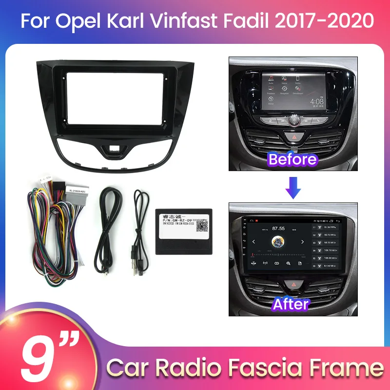 

TomoStrong For Opel Karl Vinfast Fadil 2017 2018 2019 2020 Car Radio Dashboard Panel Frame Power Cord CANBUS