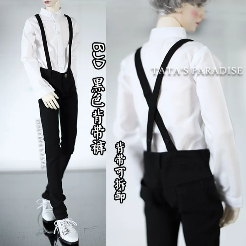 

BJD doll clothes bjd pants black white pencil pants suspender trousers Overalls for 1/3 1/4 BJD SD MSD SD17 Uncle SSDF doll size