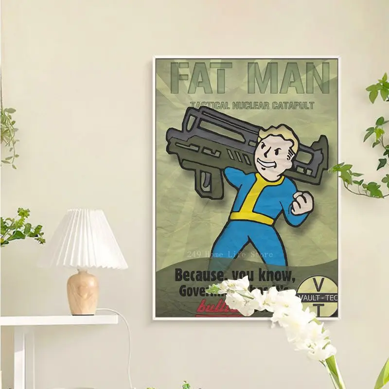 Fallout Game Movie Sticky Posters Fancy Wall Sticker For Living Room Bar Decoration Kawaii Room Decor images - 6