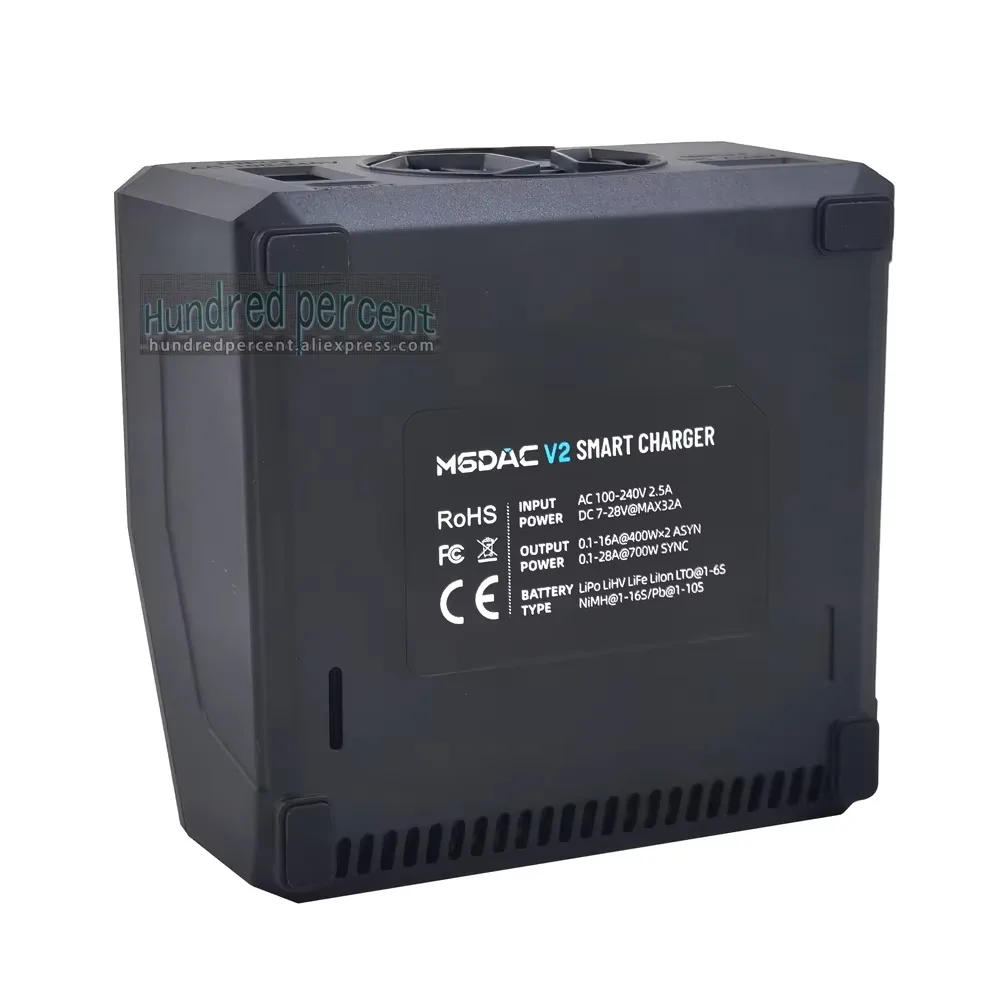 Фото Зарядное устройство DroMaToolkitRC M6DAC V2 1-6S с интеллектуальным управлением, 2-канальное, 2CH AC/DC, для литиевых батарей моделей игрушечных автомобилей, устройство для быстрой зарядки. №3