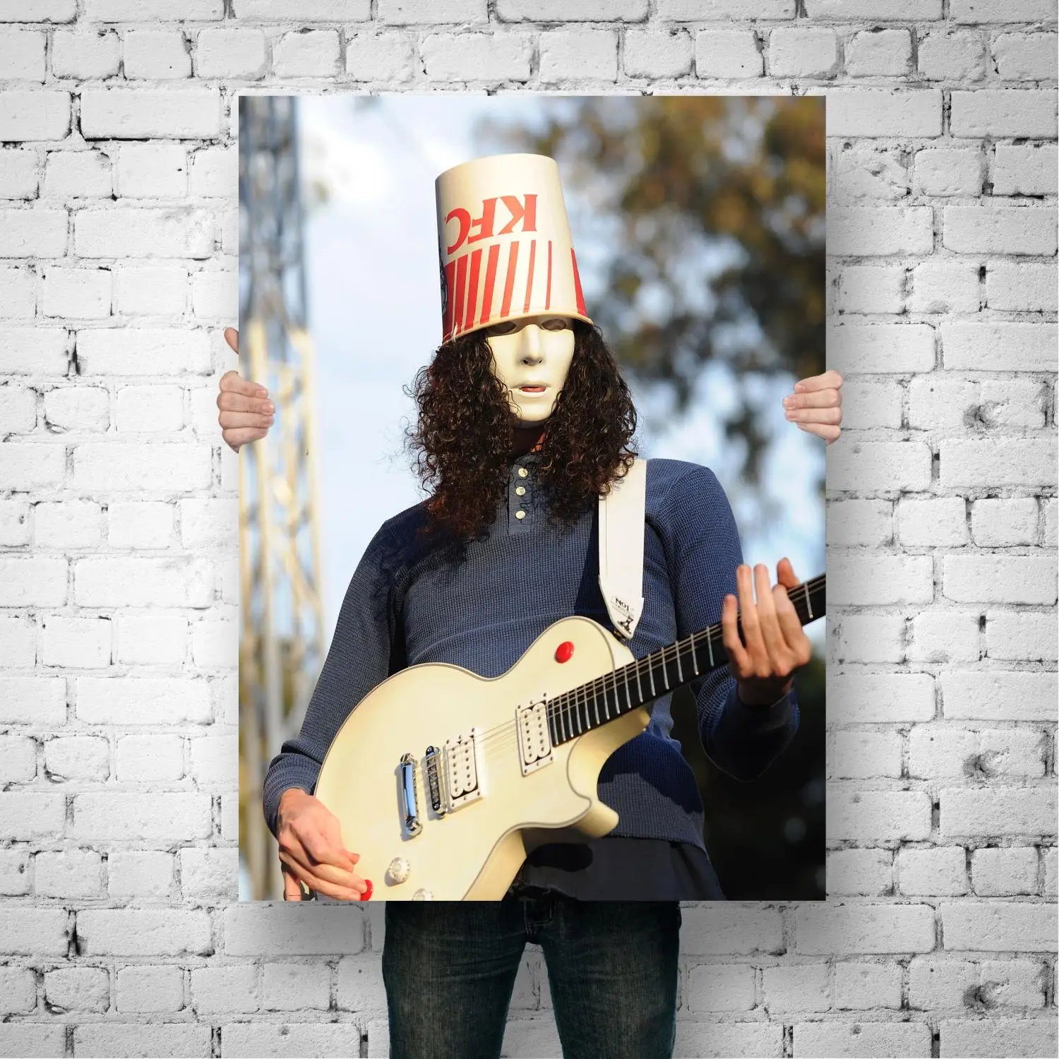 Украшение для гитариста buckethead художественный плакат настенный