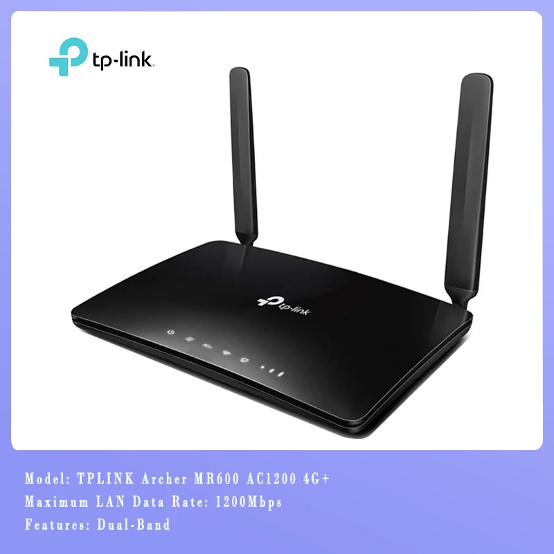 

TP-LINK Archer MR600 Wi-Fi 4G+ LTE Mobile AC 1200 Dual-band Broadband Router