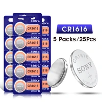 sony 25pcs cr1616 button cell batteries for watch car remote key toys cr1616 ecr1616 gpcr1616 l28 3v lithium battery single use