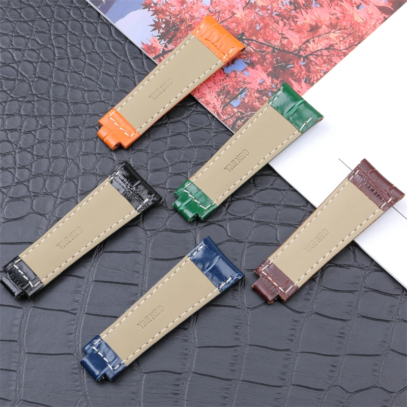 Ремешок для часов 20 мм подходит Rolex ремешок SUBMARINER яхты-Master DAYTONA GMT под крокодиловую